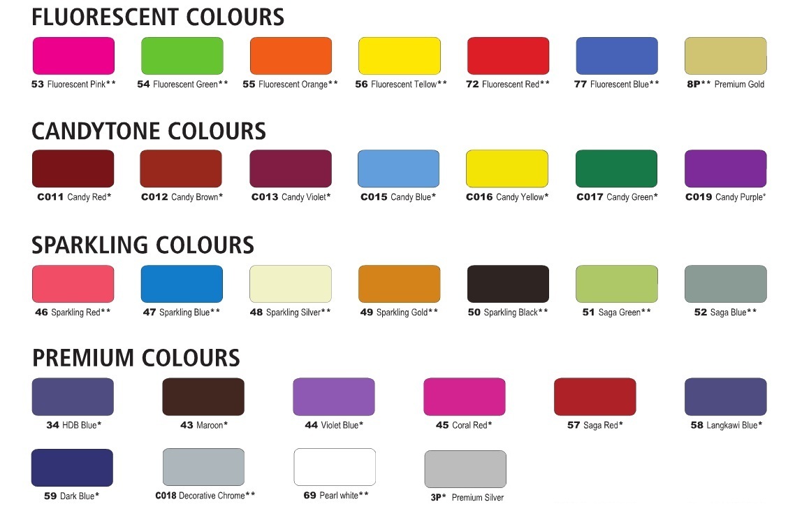 Anchor Spray Paint Color Chart